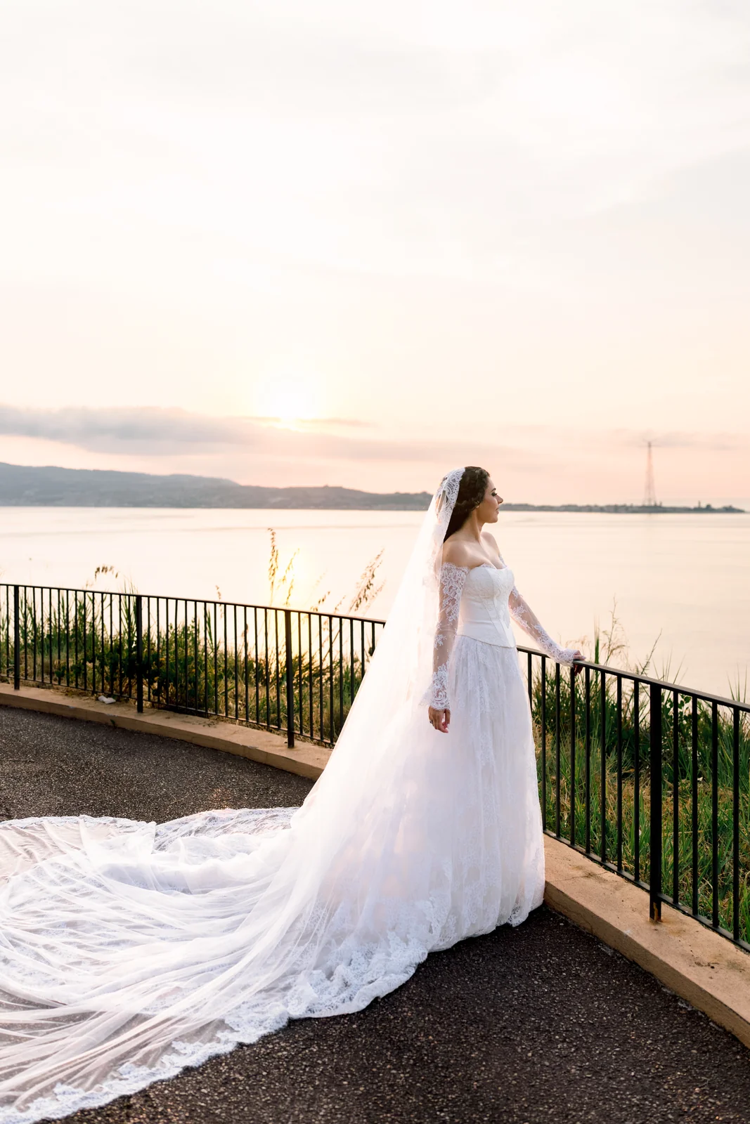 Claudia & Gianluca — la sposa al tramonto sullo Stretto